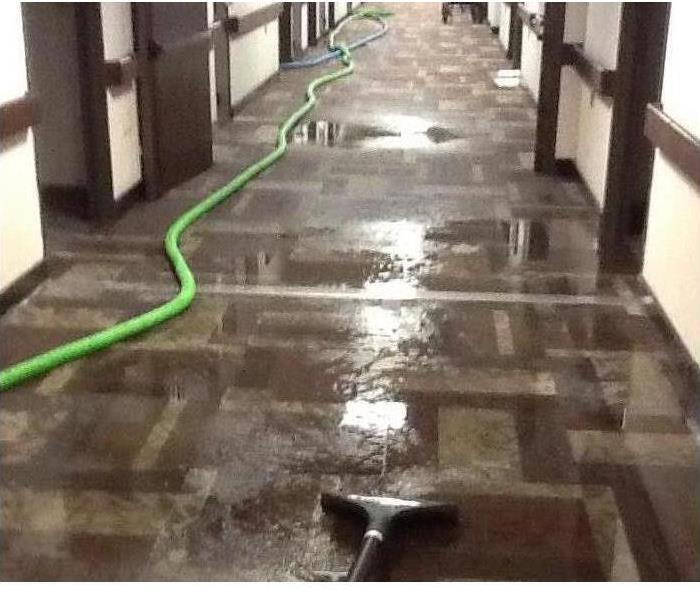 SERVPRO Equipment on a Commercial Water Damage